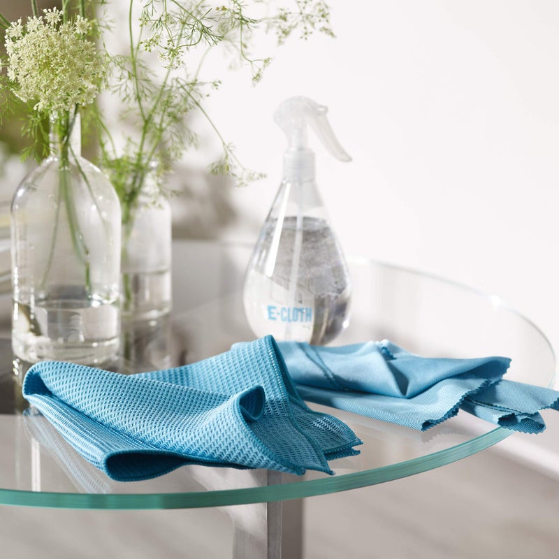 E-Cloth Microfiber Window Cleaning Cloth Kit - Glass Cleaning Cloth for Windows, Mirrors, Cars, Lenses, Eyeglasses, & More, Streak Free Clean, Machine Washable Reusable Towel - Alaskan Blue - Image 4